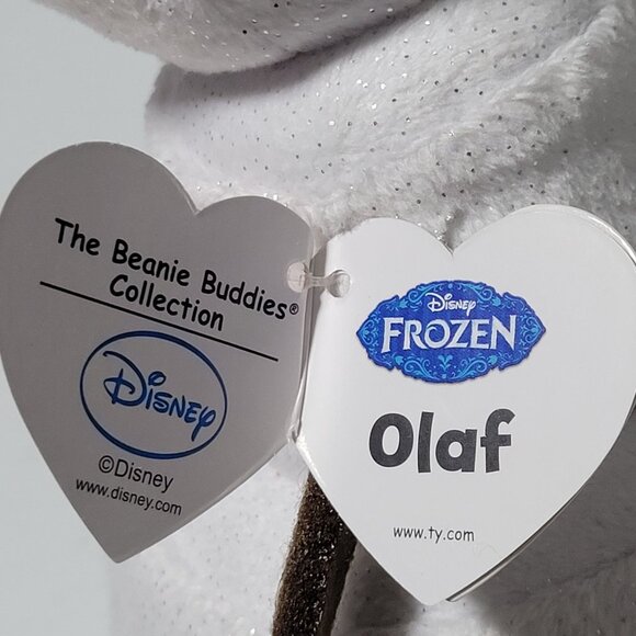 Disney Frozen Olaf Snowman 12 inch Plush Stuffed Animal Toy TY Beanie Babies - Picture 6 of 8